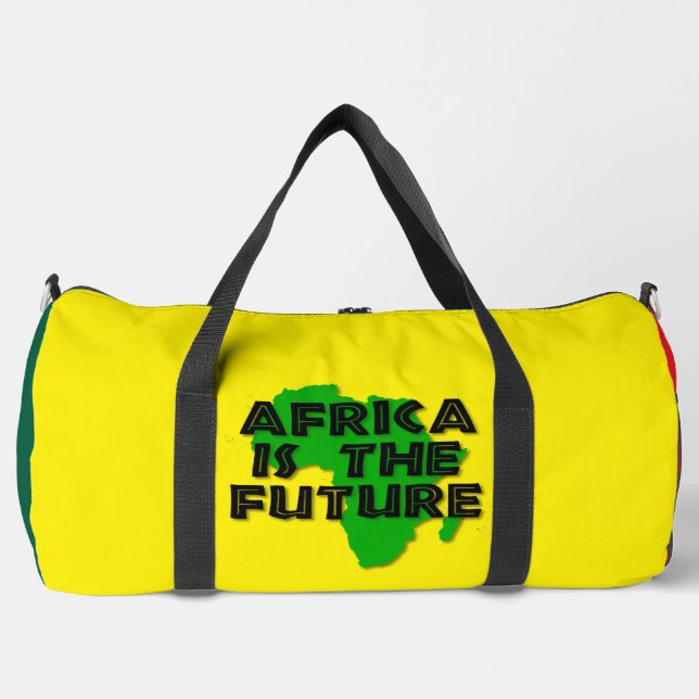 BOLSO DE DEPORTE GRANDE AFRICA IS THE FUTURE (Anverso)