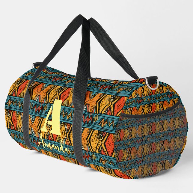 Bolso De Deporte Grande África Patrón étnico Ashanti Akan Ghana 5 (Esquina derecha)