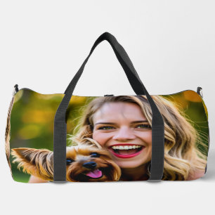 Bolso De Deporte Grande Agregar foto personalizada de Yorkshire Terrier