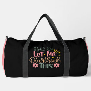Bolso De Deporte Grande Aguantar Dejame Repensar Colorido