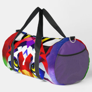 Bolso De Deporte Grande Alexander's Cat purple duffel bag