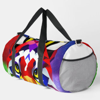 Bolso De Deporte Grande Alexander's Cat white duffel bag