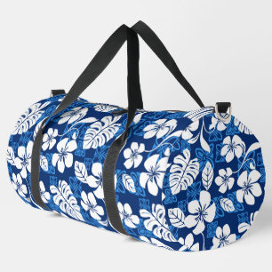 BOLSO DE DEPORTE GRANDE ALOHA FRIDAY PATTERN EN AZUL