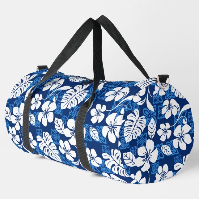 BOLSO DE DEPORTE GRANDE ALOHA FRIDAY PATTERN EN AZUL (Esquina izquierda)