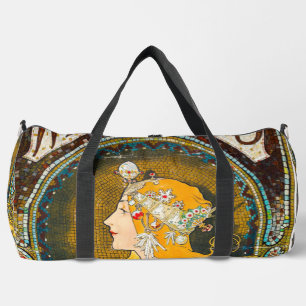 Bolso De Deporte Grande Alphonse Mucha vincula el anuncio de Whitman