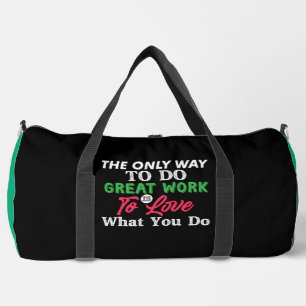 Bolso De Deporte Grande Ama lo que haces trabajo