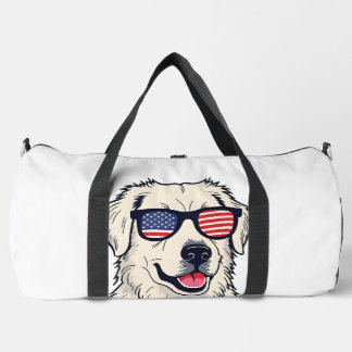 Bolso De Deporte Grande Amante de perros de EE. UU. - Cachorro genial con 