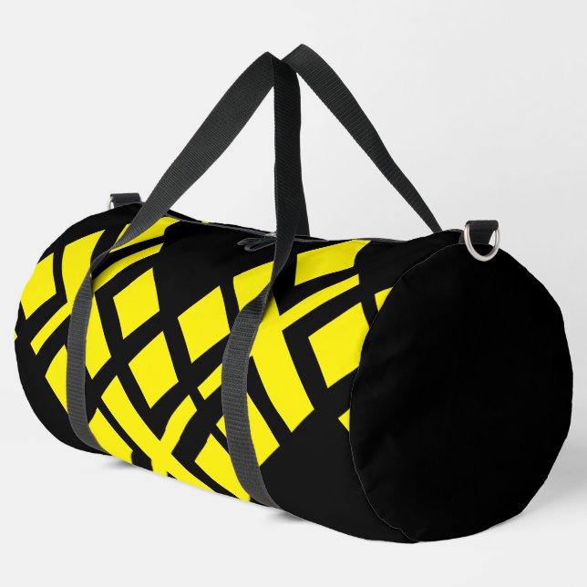 Bolso De Deporte Grande Amarillo brillante negro (Esquina izquierda)
