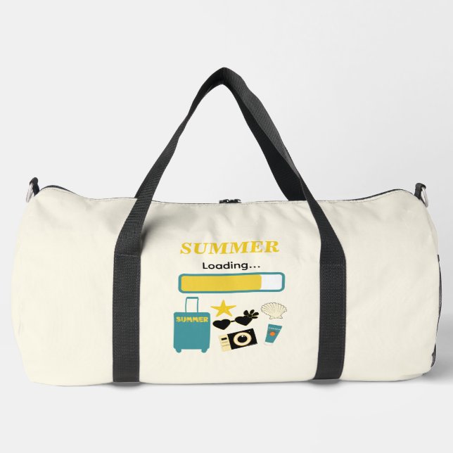 Bolso De Deporte Grande Amarillo de carga de verano (Anverso)