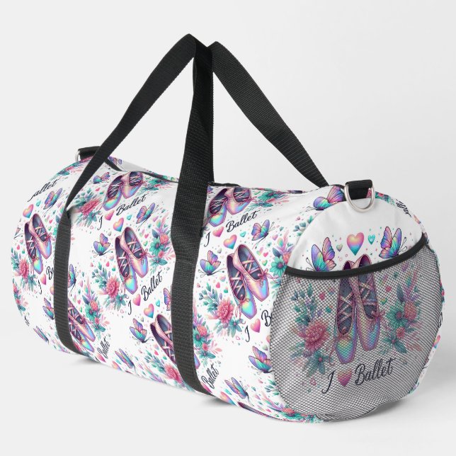 Bolso De Deporte Grande Amo el ballet (Esquina derecha)
