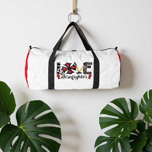 Bolso De Deporte Grande Amor Bombero Cruz Maltesa Hidrante