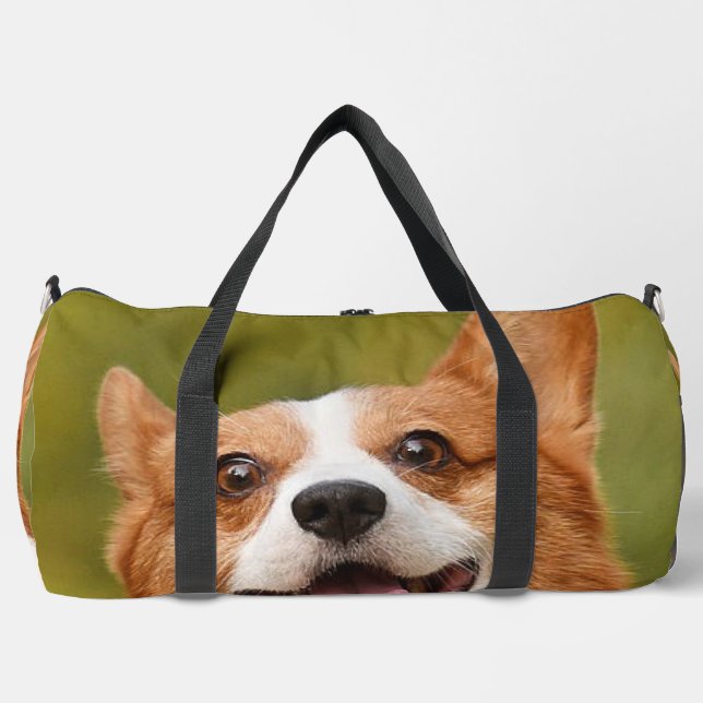 Bolso De Deporte Grande Añadir foto de perro personalizada (Anverso)