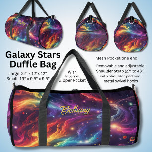 Bolso De Deporte Grande Añadir nombre a estrellas de galaxia dinámicas de