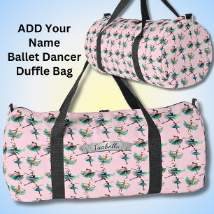 Bolso De Deporte Grande Añadir nombre, Ballerinas en rosa