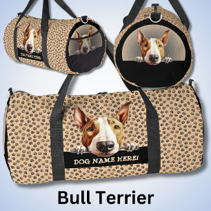 Bolso De Deporte Grande Añadir nombre de perro o de perro, bull terrier