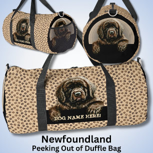 Bolso De Deporte Grande Añadir nombre de perro o nombre, Terranova