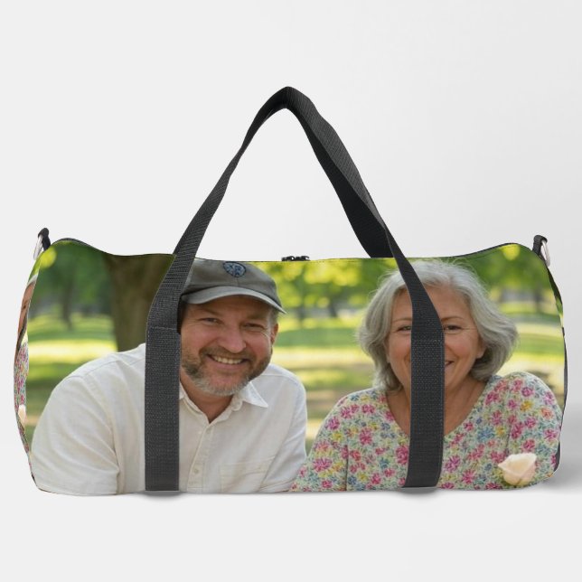 Bolso De Deporte Grande Añadir Personalizar de foto retirado (Anverso)