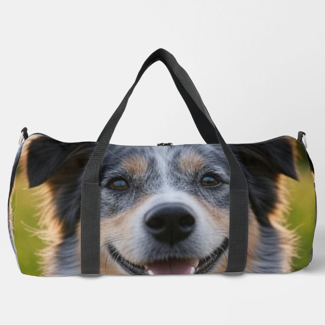 Bolso De Deporte Grande Añadir Personalizar de fotografía Mascota (Anverso)