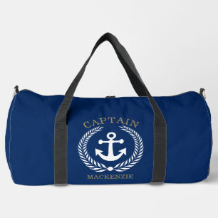 Bolso De Deporte Grande Ancla personalizada del capitán marinero 