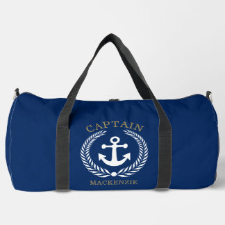 Bolso De Deporte Grande Ancla personalizada del capitán marinero