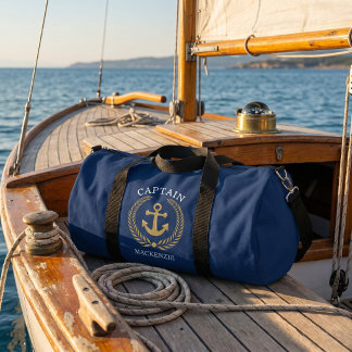 Bolso De Deporte Grande Ancla personalizada del capitán marinero
