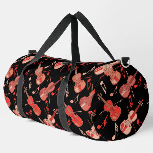 Bolso De Deporte Grande Anglage Violin and Music Notes