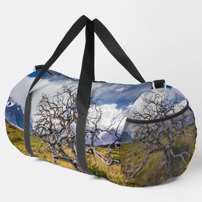 Bolso De Deporte Grande Árbol quemado, Torres del Paine, Chile (Esquina derecha)