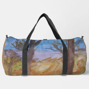 Bolso De Deporte Grande Árboles del atardecer