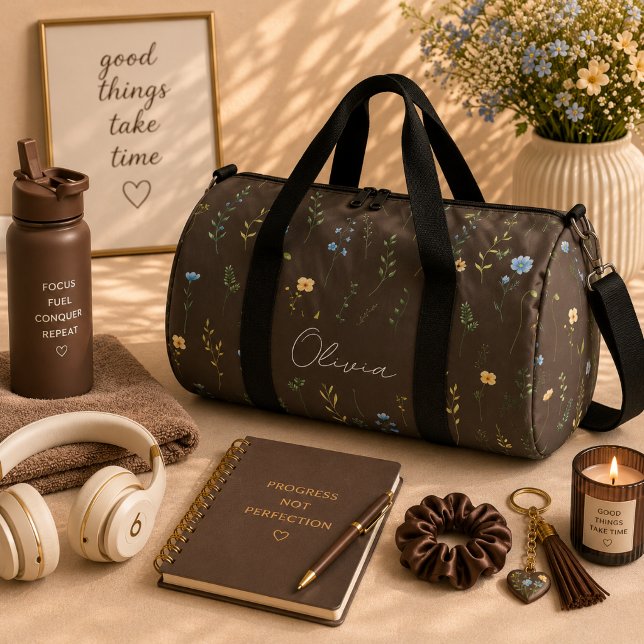 Bolso De Deporte Grande Arcoíris floral boho (Subido por el creador)