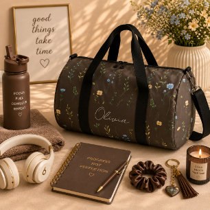 Bolso De Deporte Grande Arcoiris floral de Boho