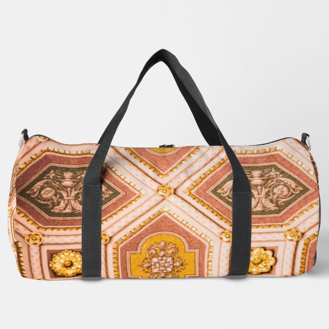 Bolso De Deporte Grande Arquitectura húngara rosa y rosa (Anverso)