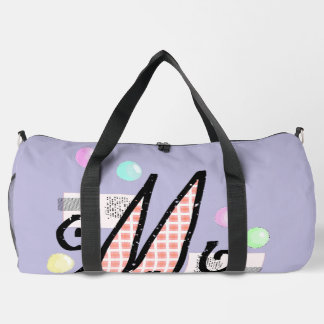 Bolso De Deporte Grande Arte abstracto fluido de rejilla de neón Cyberpunk