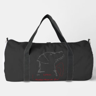 Bolso De Deporte Grande Arte con palabras de Labrador Retriever
