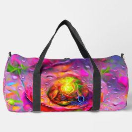 Bolso De Deporte Grande Arte floral surrealista