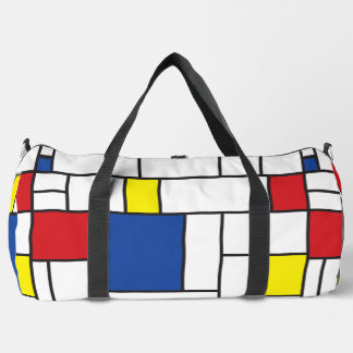 Bolso De Deporte Grande Arte Moderno De Stijl Geométrico Minimalista Mondr
