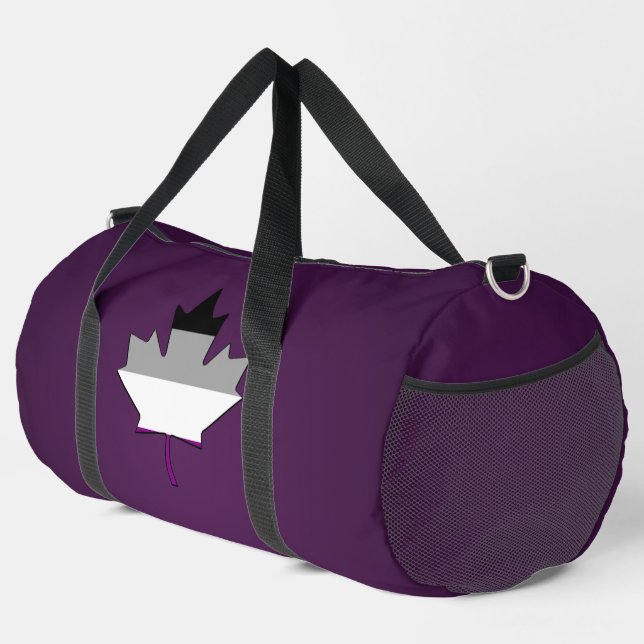 Bolso De Deporte Grande Asexuality pride maple leaf  (Esquina derecha)