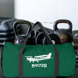 Bolso De Deporte Grande Avión Guay Cessna, Aviación Verde Simple