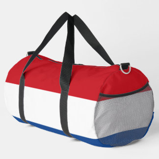 Bolso De Deporte Grande Azul blanco rojo