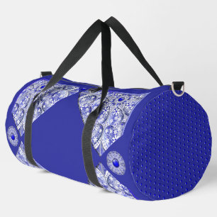 Bolso De Deporte Grande Azul de encaje cerámico de Grecia