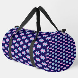 Bolso De Deporte Grande Azul Diamante Grande