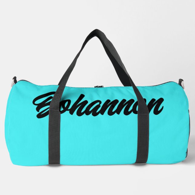 Bolso De Deporte Grande Azul personalizado (Anverso)