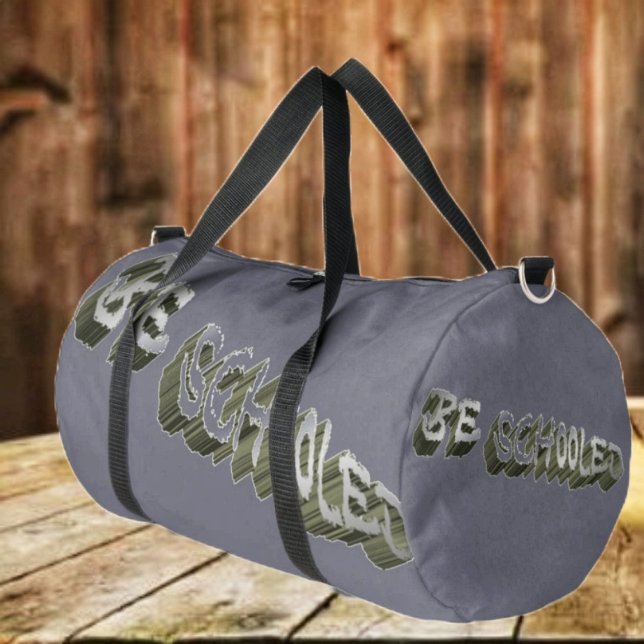 Bolso De Deporte Grande B Schooled Gray-Wht (This duffle bag has a sporty look in its urban design!)