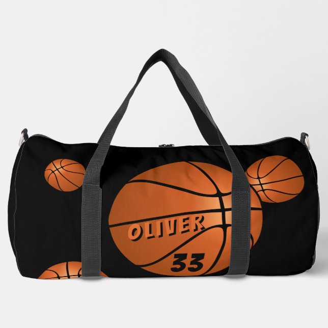 Bolso De Deporte Grande Baloncesto Baloncesto Jugador Deportivo Número (Anverso)