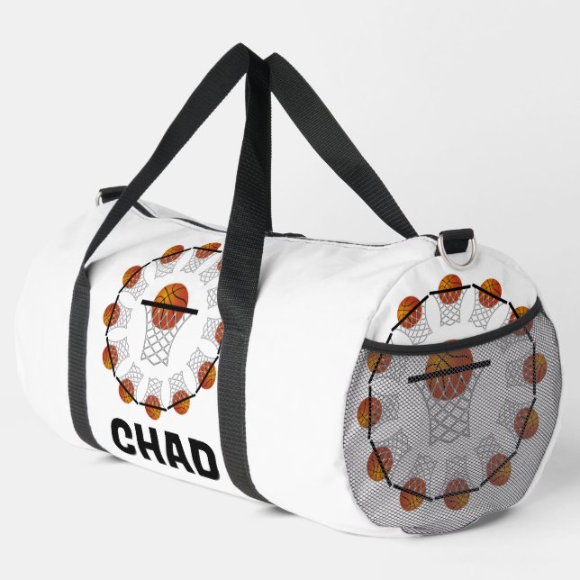 Bolso De Deporte Grande Baloncesto personalizado (Esquina derecha)