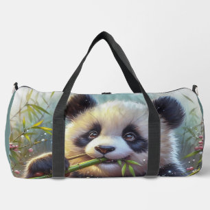 Bolso De Deporte Grande Bambú de oso panda adorable
