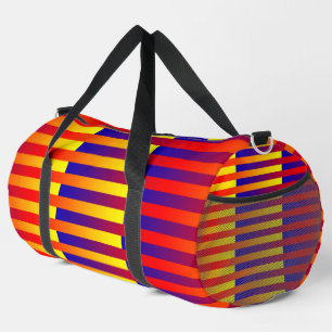 Bolso De Deporte Grande Banda azul roja amarilla Duffel