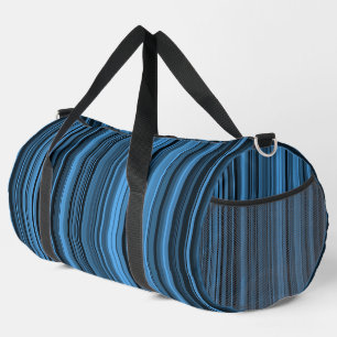 Bolso De Deporte Grande Bandas negras azules