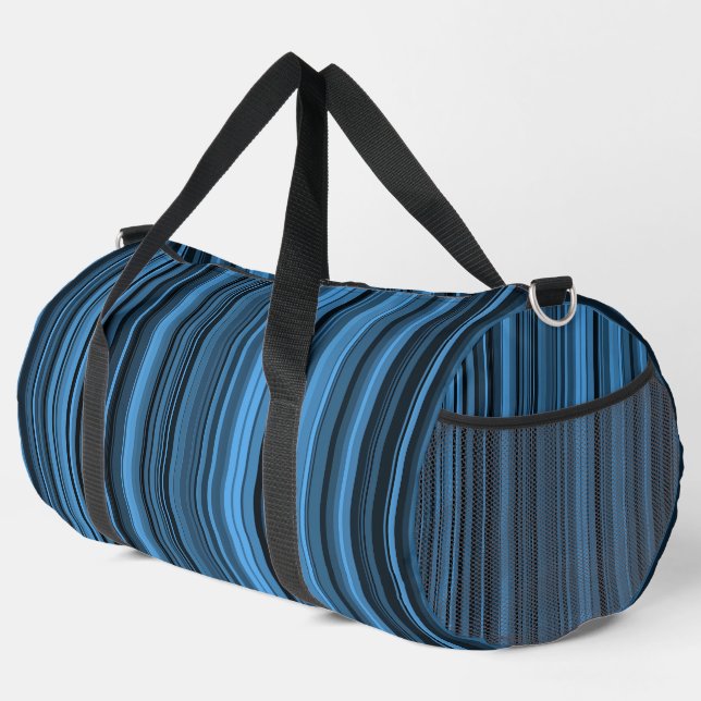 Bolso De Deporte Grande Bandas negras azules (Esquina derecha)