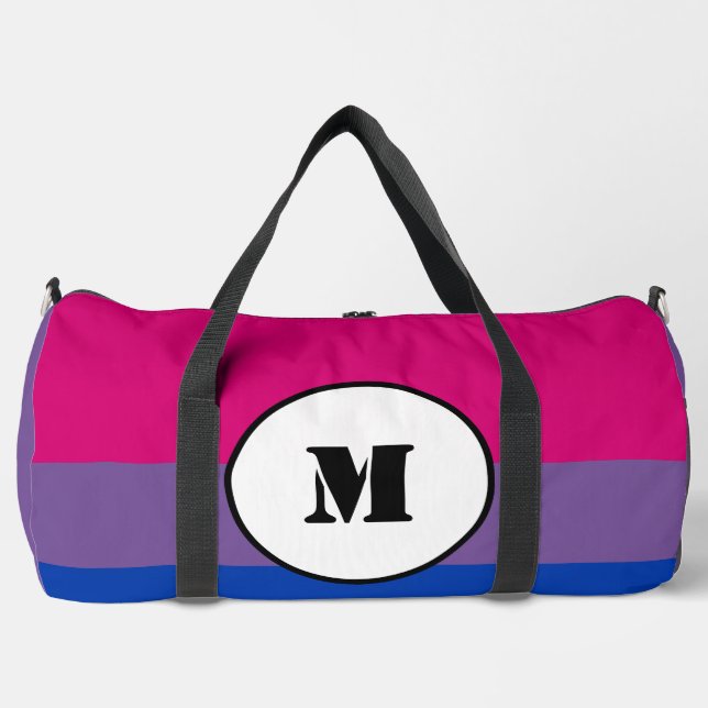 Bolso De Deporte Grande Bandera de bisexualidad personalizado (Anverso)