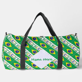 Bolso De Deporte Grande Bandera de Brasil Personalizada Herencia